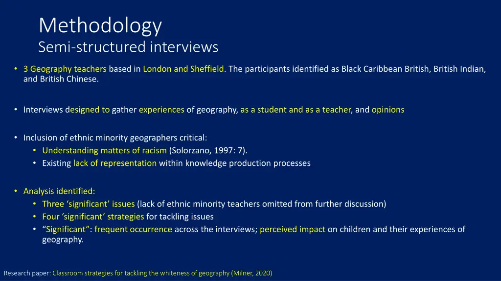 methodology semi structured interviews