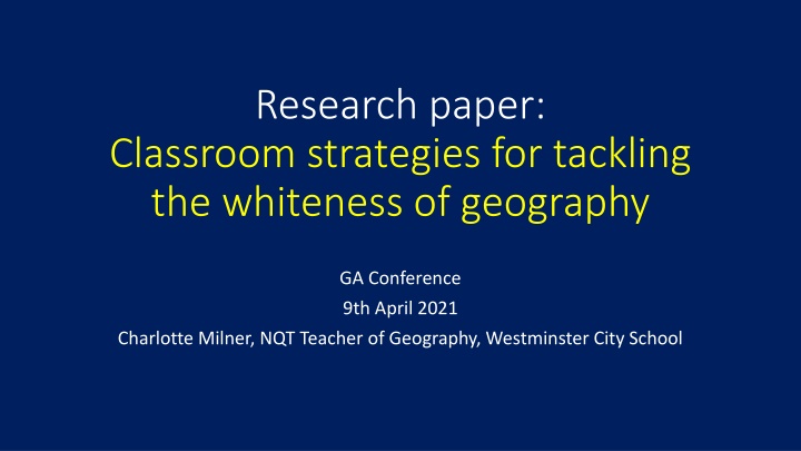 research paper classroom strategies for tackling