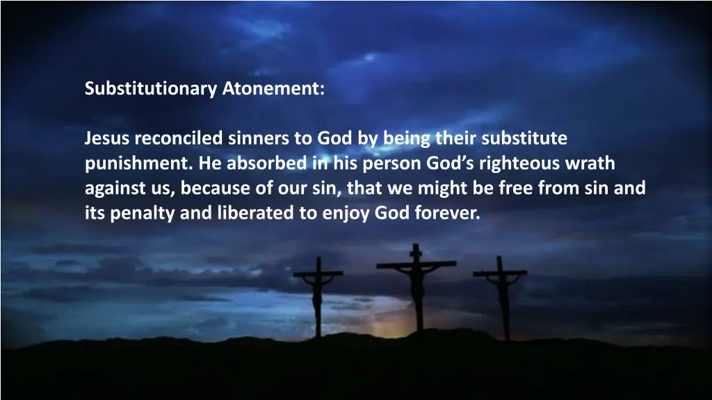 substitutionary atonement