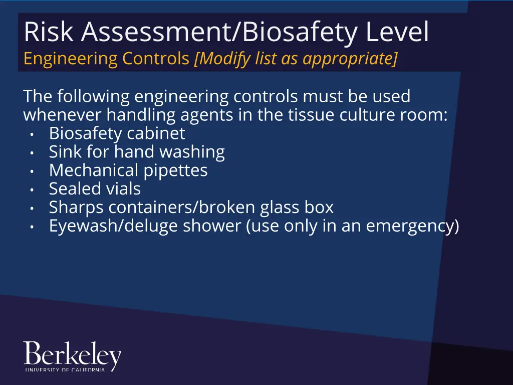 risk assessment biosafety level engineering