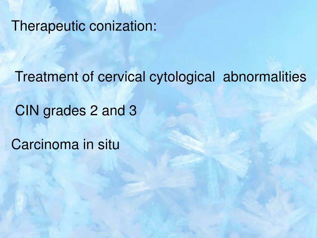 therapeutic conization