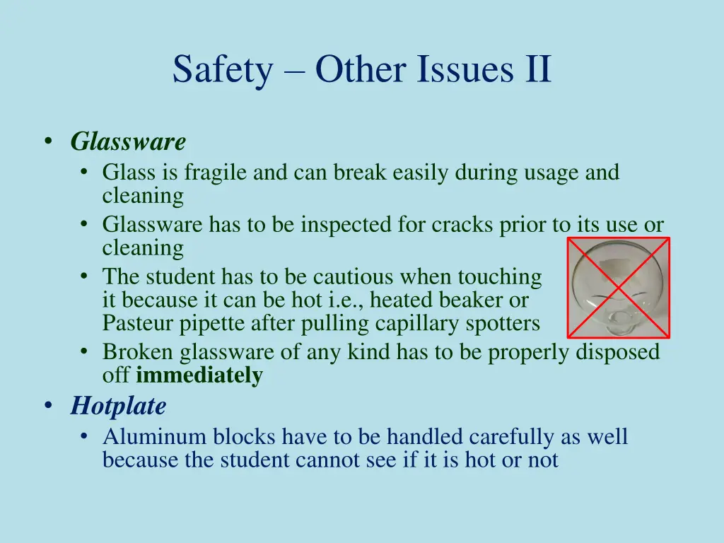 safety other issues ii