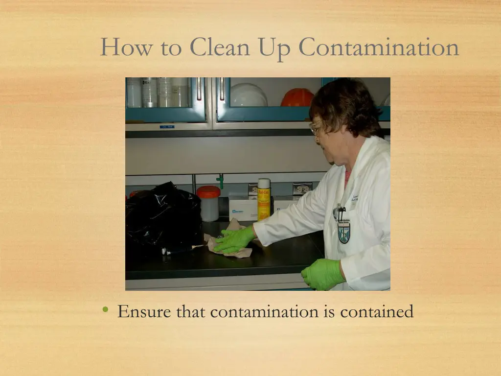 how to clean up contamination 2