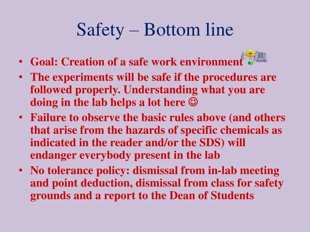 safety bottom line