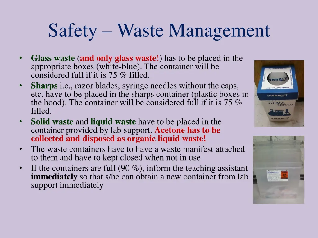 safety waste management