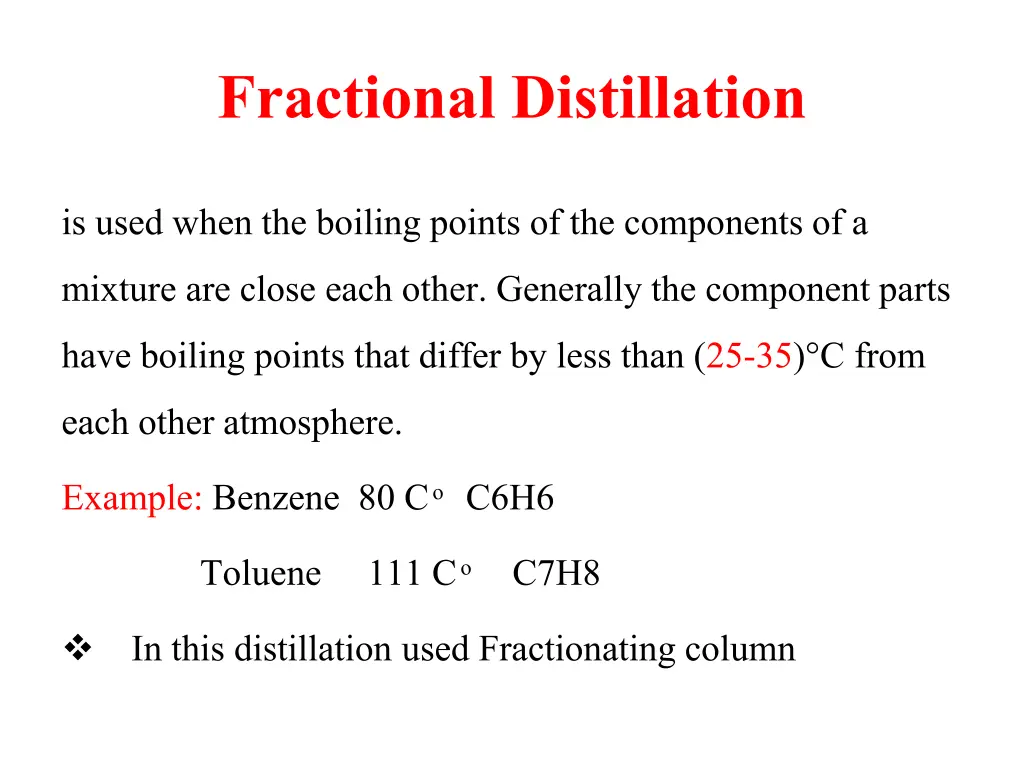 fractional distillation