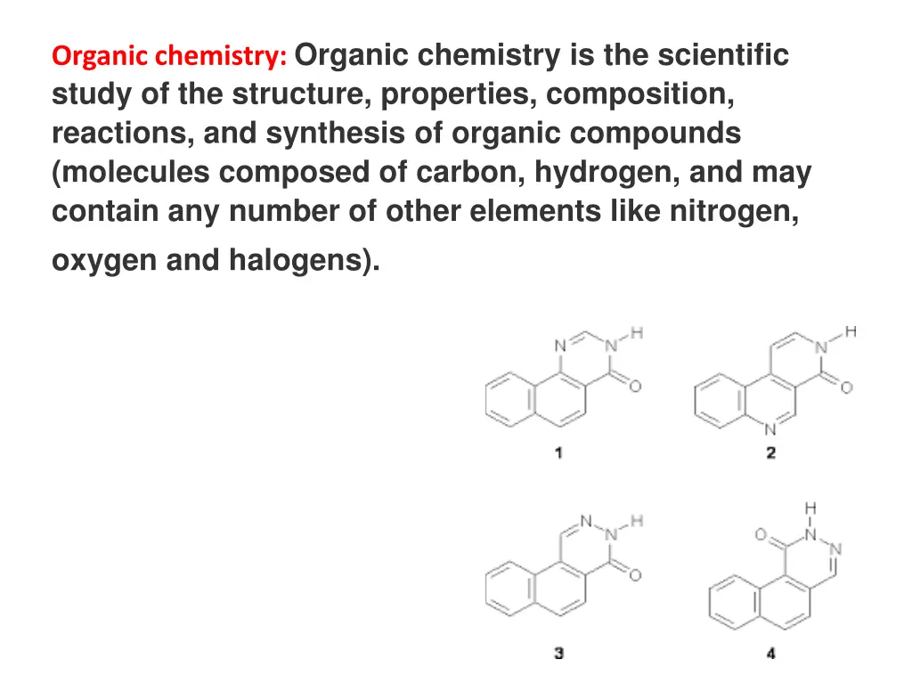 organic chemistry organic chemistry