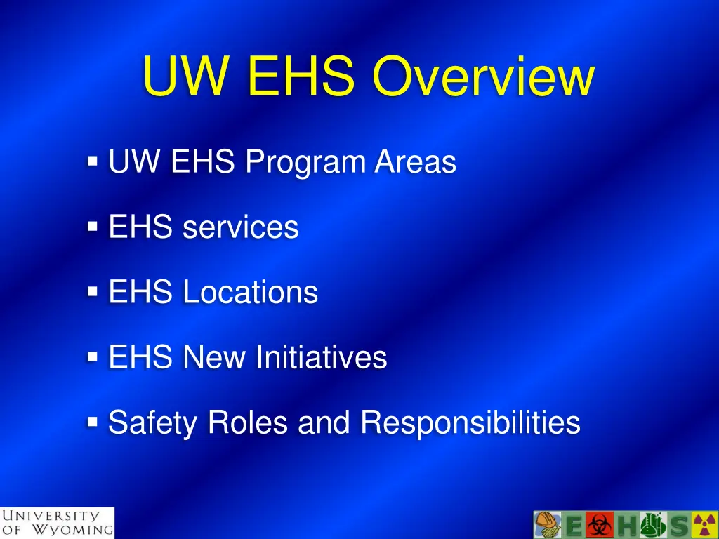 uw ehs overview