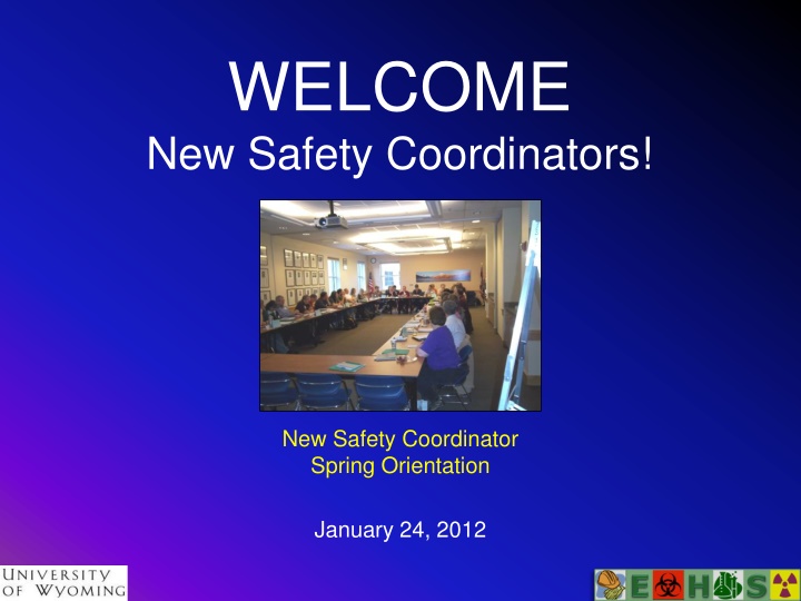 welcome new safety coordinators