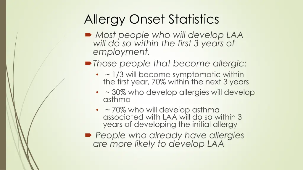 allergy onset statistics most people who will