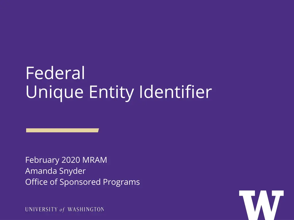 federal unique entity identifier