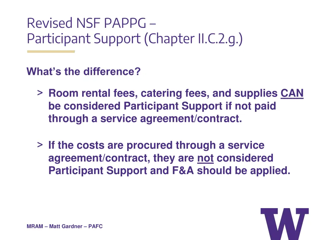 revised nsf pappg participant support chapter 1