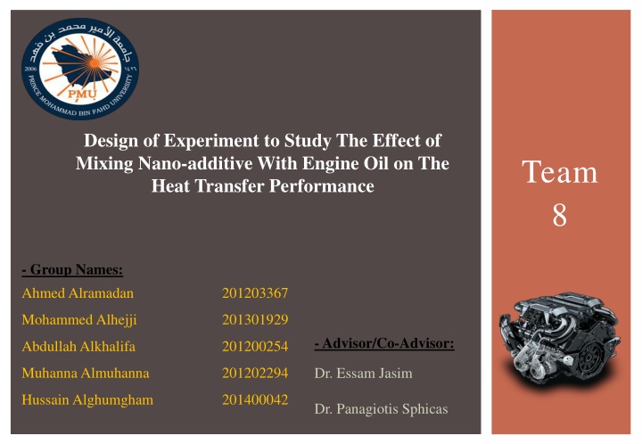 design of experiment to study the effect