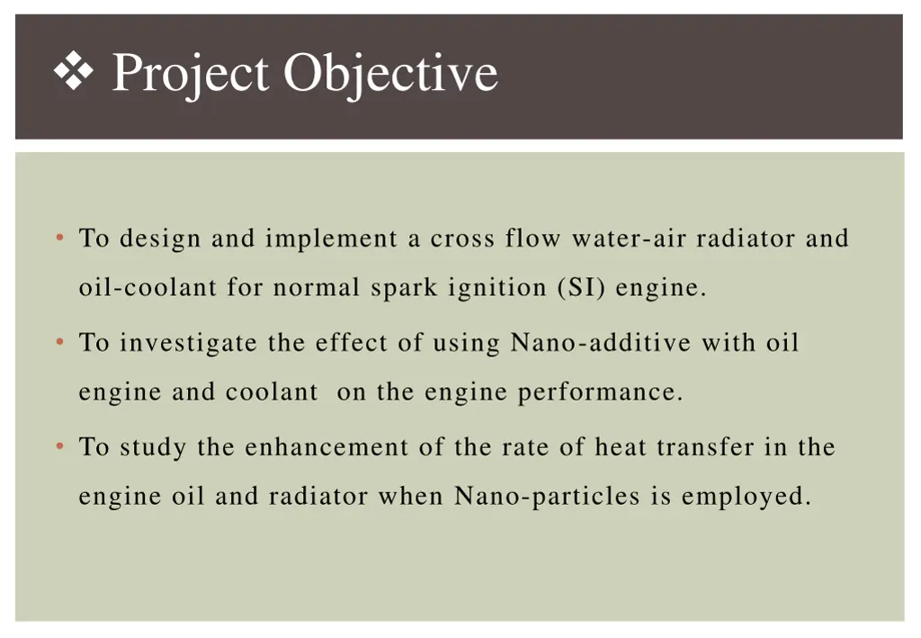 project objective