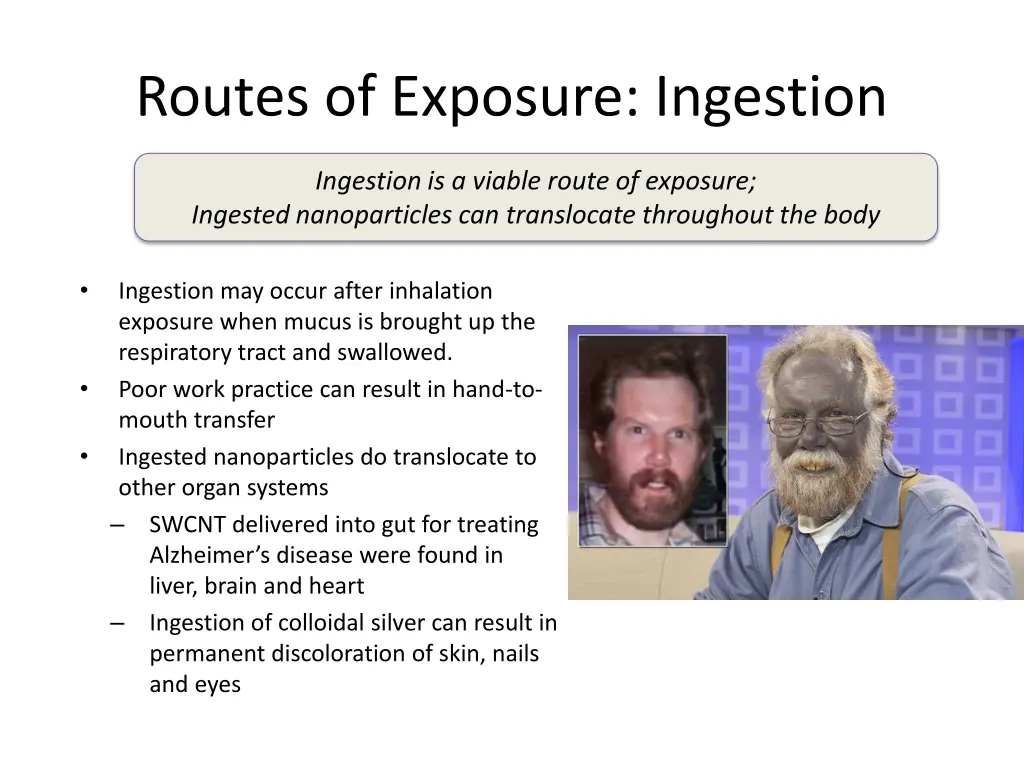 routes of exposure ingestion