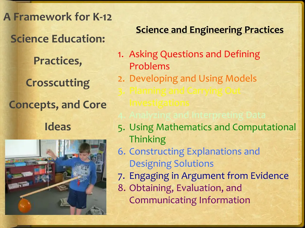 a framework for k 12