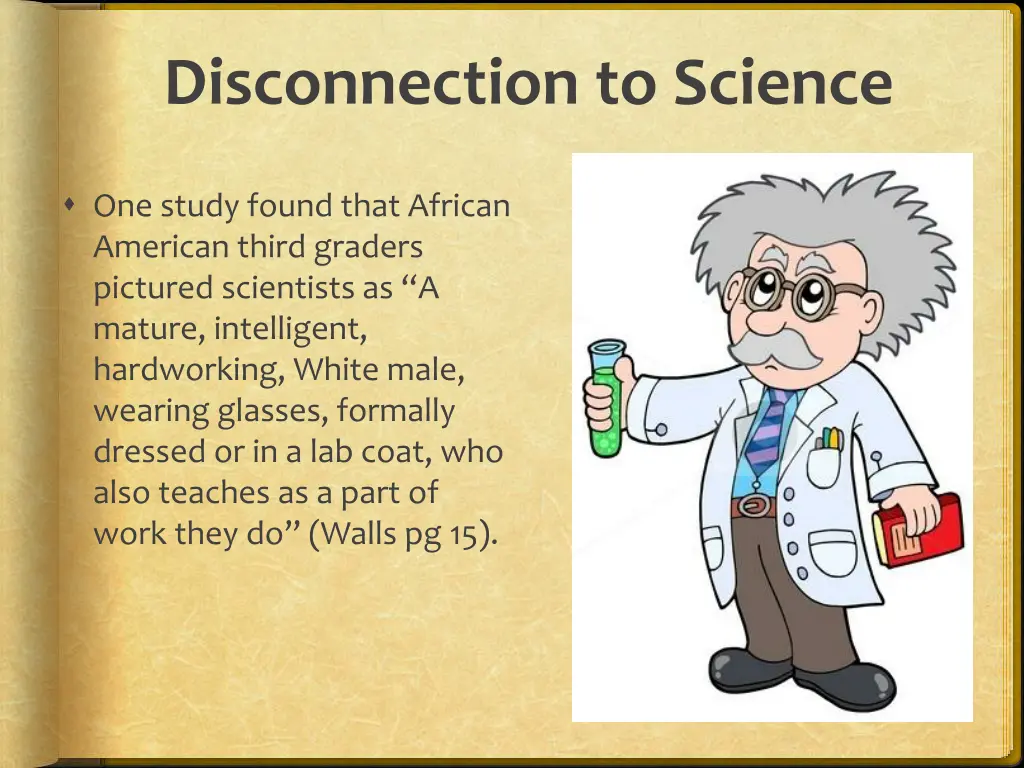 disconnection to science