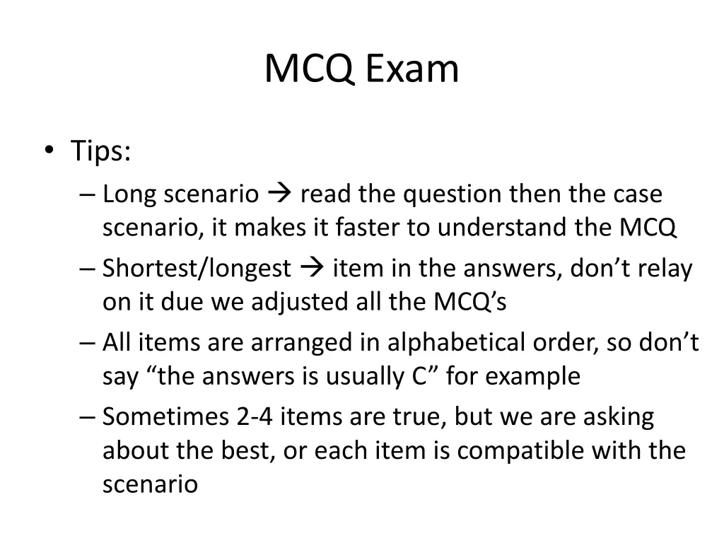 mcq exam 6