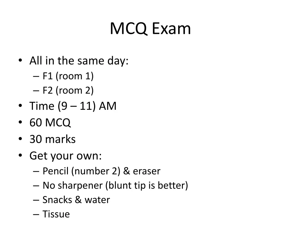 mcq exam