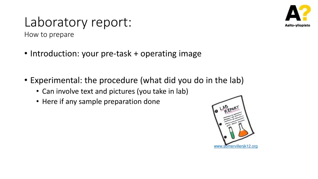 laboratory report how to prepare 2