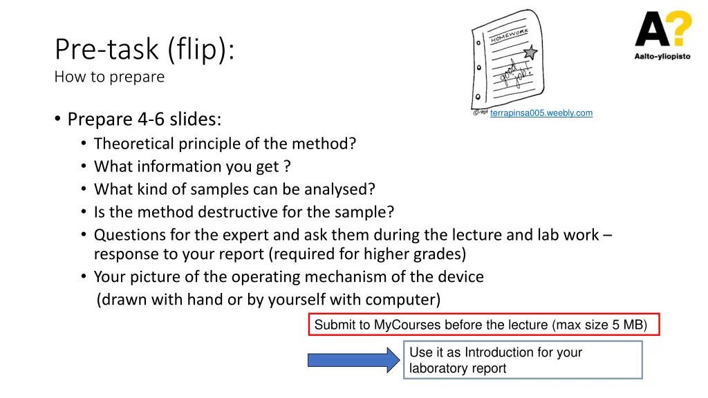 pre task flip how to prepare 1