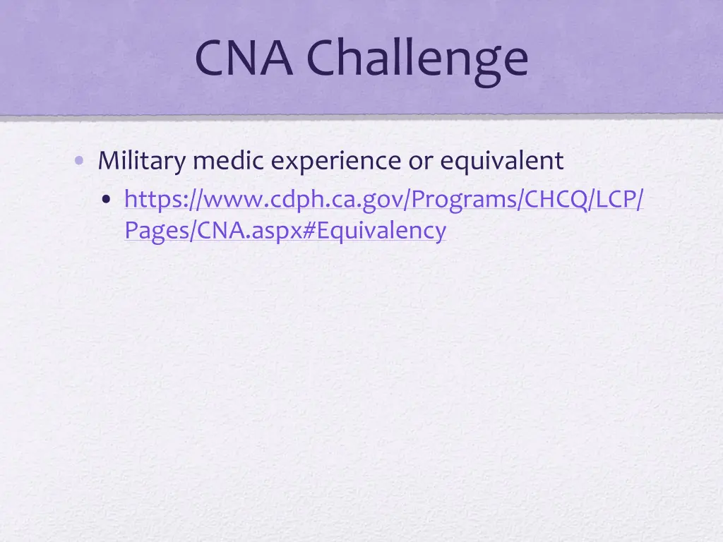 cna challenge