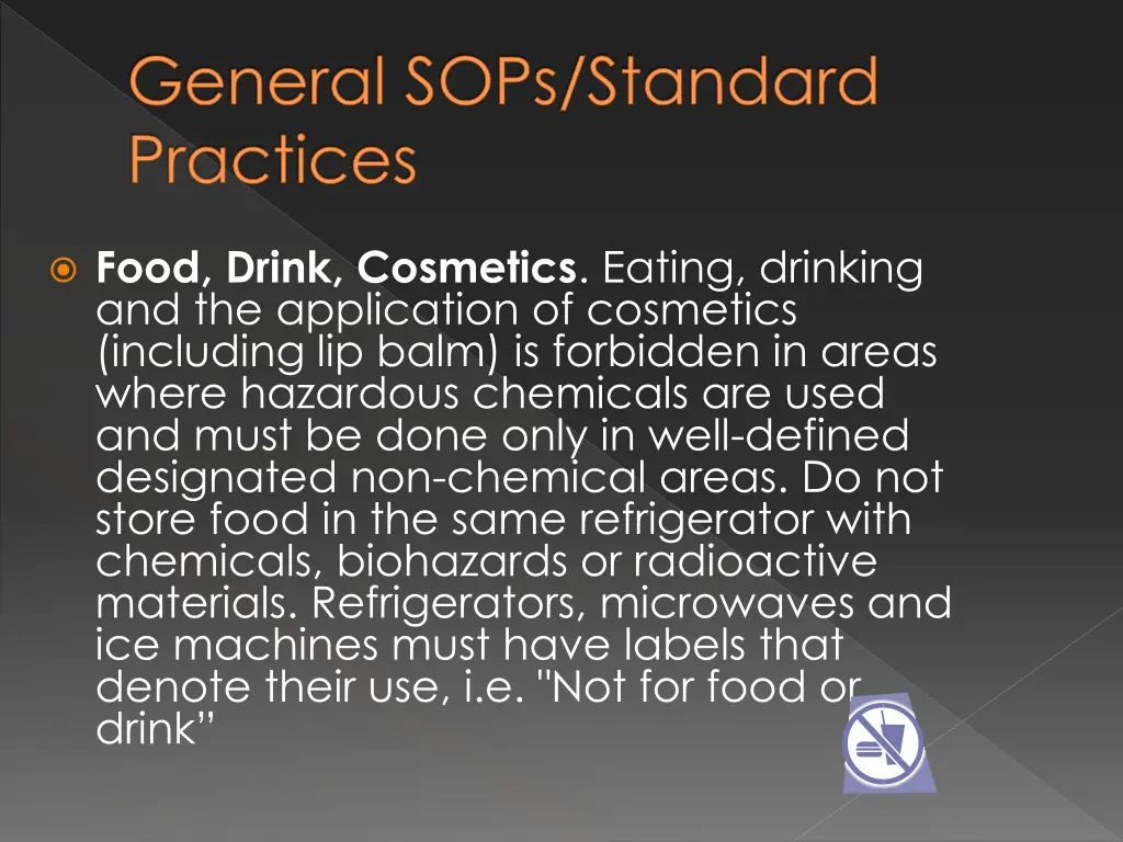 general sops standard practices 4