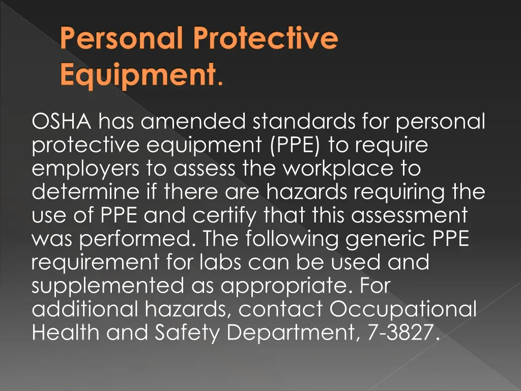 personal protective equipment