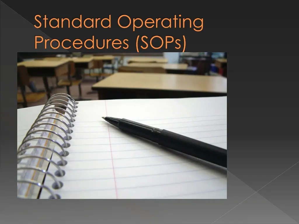 standard operating procedures sops