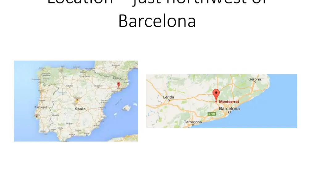 location just northwest of barcelona