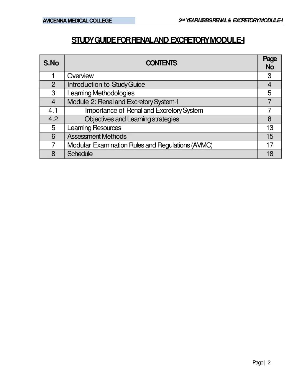 2 nd year mbbs renal excretorymodule i