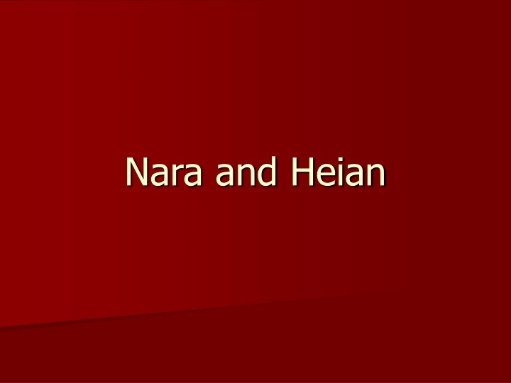 nara and heian