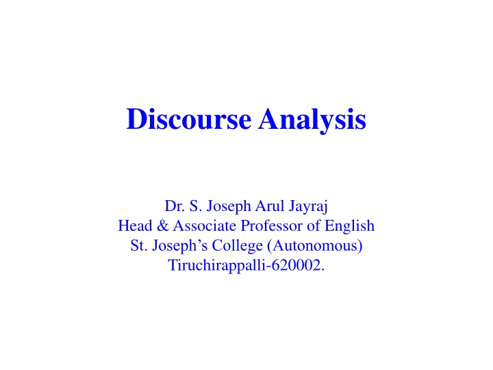 discourse analysis