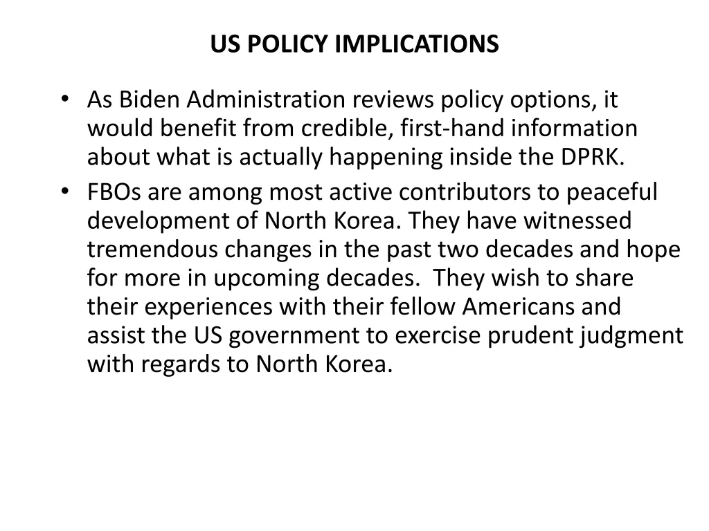 us policy implications