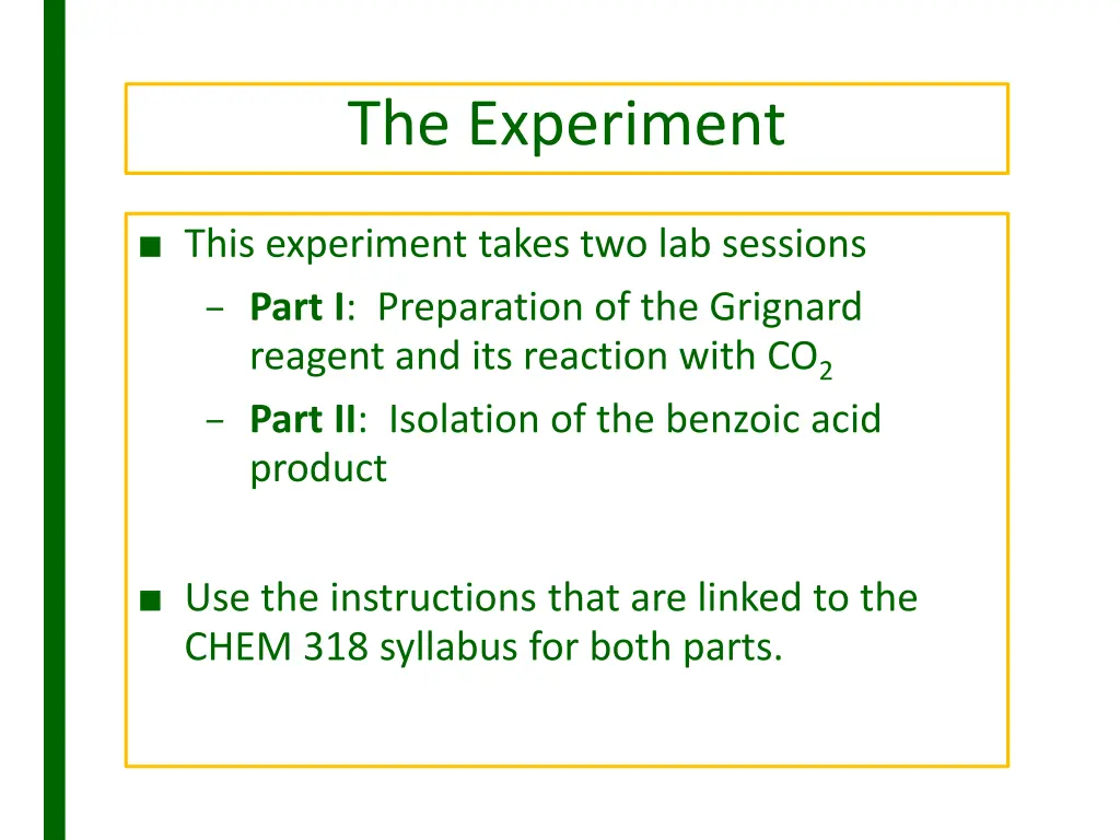 the experiment