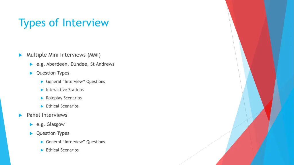 types of interview