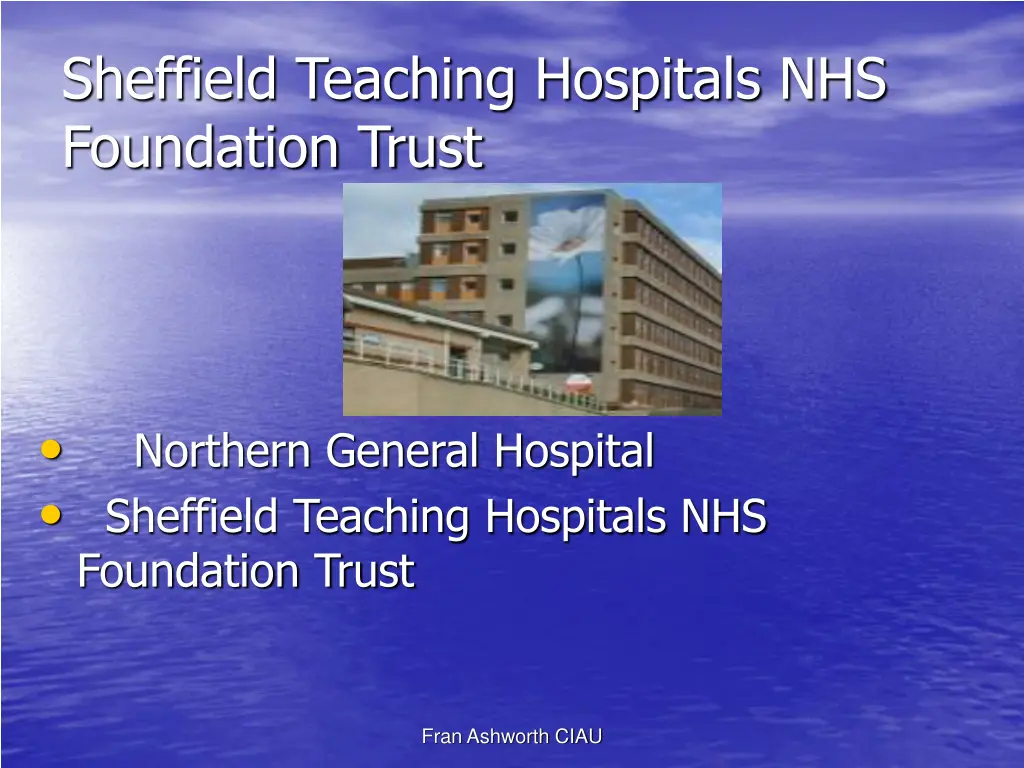 sheffield teaching hospitals nhs foundation trust