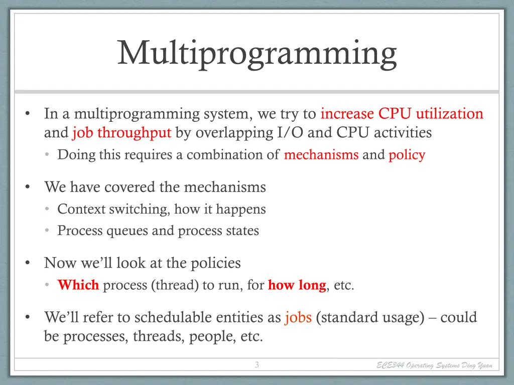 multiprogramming