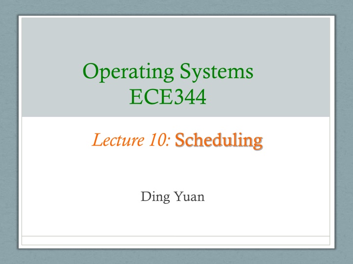 operating systems ece344