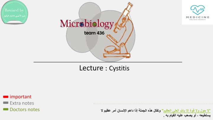 lecture cystitis