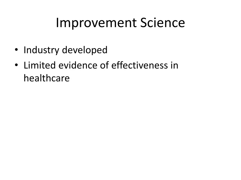 improvement science