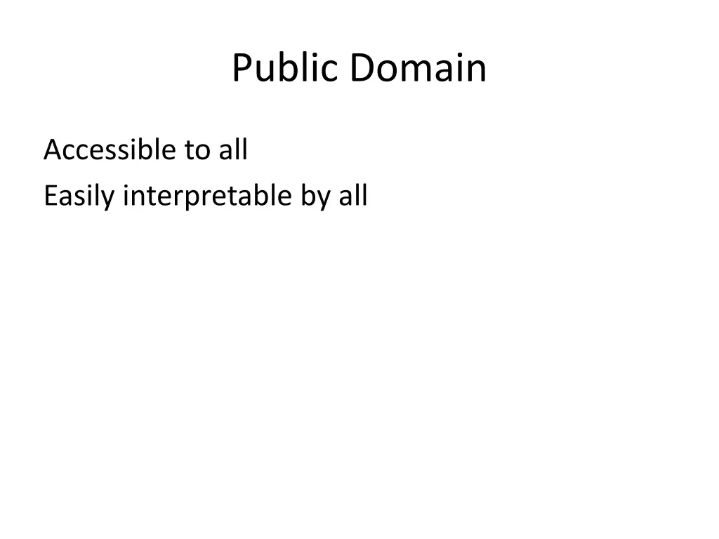 public domain