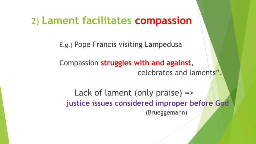 2 lament facilitates compassion