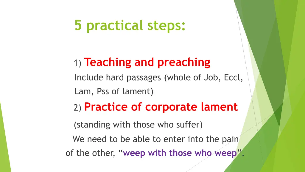 5 practical steps