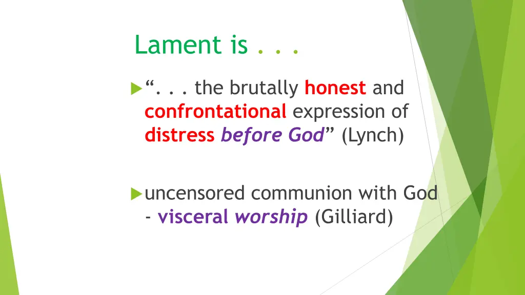 lament is