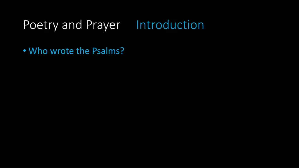 poetry and prayer introduction 8