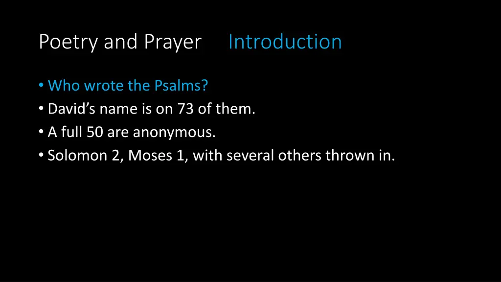 poetry and prayer introduction 9