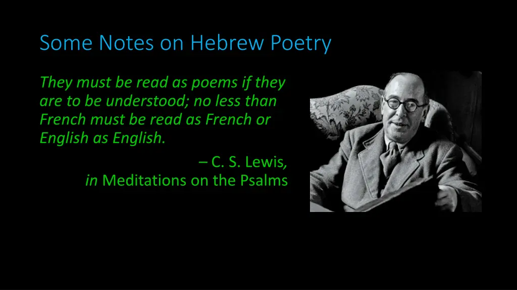 some notes on hebrew poetry 4