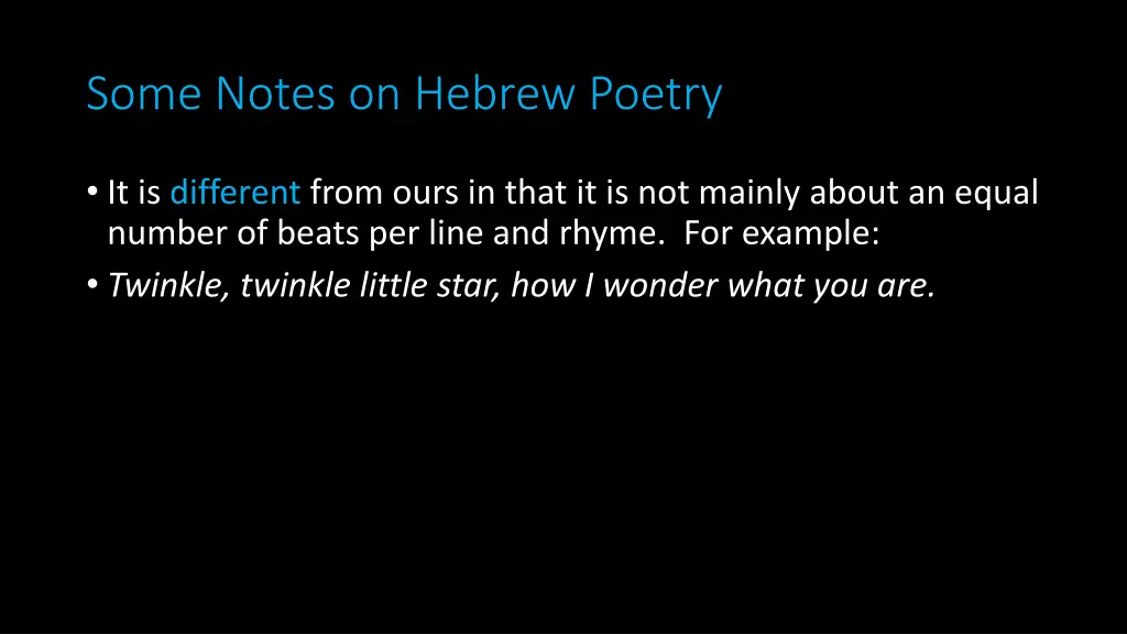 some notes on hebrew poetry 6