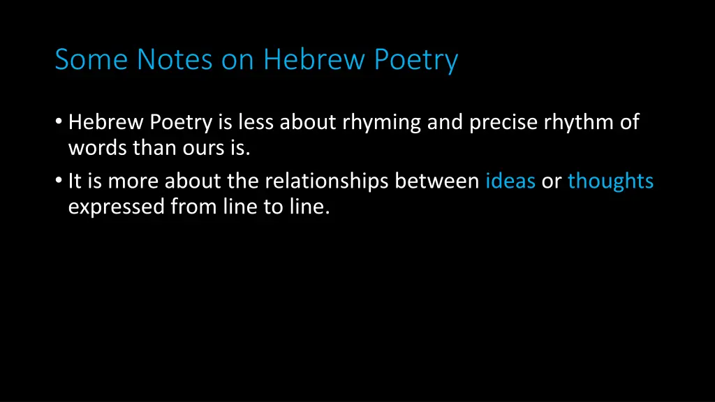 some notes on hebrew poetry 8